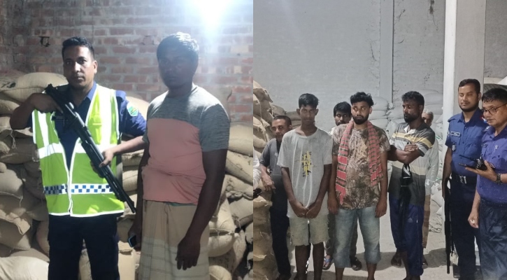 সিরাজগঞ্জে ১৬ টন সরকারি চাল জব্দ, আটক ৮
